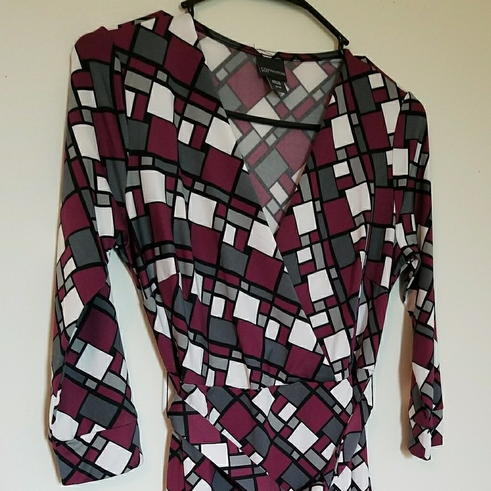 Soft cross body dress